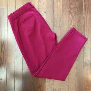 Banana Republic Sloan Pant size 4 fuschia ankle pa